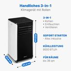 2dekans | Termozeta Mobiele Airco – 3-in-1 – 9000 BTU – 33.8, Ophalen of Verzenden, Zo goed als nieuw