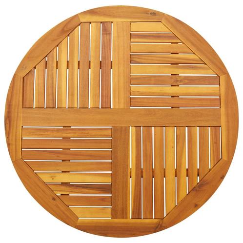 vidaXL Tafelblad rond Ø 90x2,2 cm massief acaciahout, Huis en Inrichting, Tafels | Eettafels, Nieuw, Verzenden