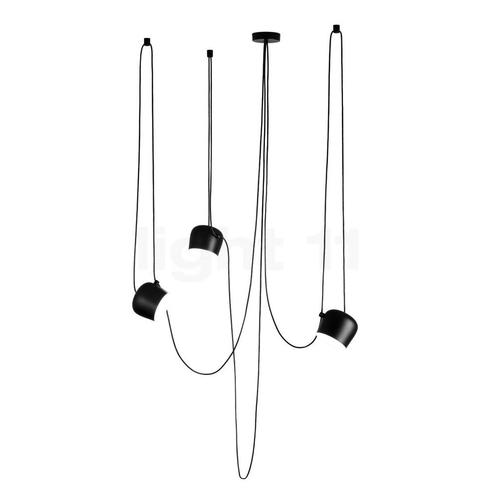Flos Aim Small Sospensione LED 3-lichts, zwart (Hanglampen), Huis en Inrichting, Lampen | Hanglampen, Nieuw, Verzenden