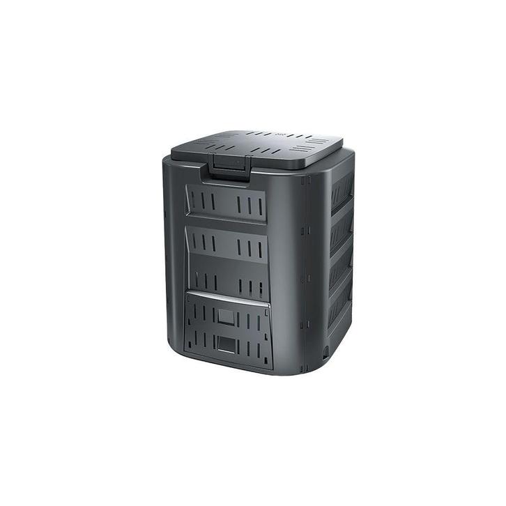 Practo Garden tuincomposter 320L - zwart, Tuin en Terras, Aarde en Mest, Verzenden