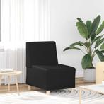 vidaXL Modulaire Bankeenheid Armlos Zwart 55 x 74 x 82 cm, Huis en Inrichting, Verzenden, Nieuw, Leer, Minder dan 150 cm