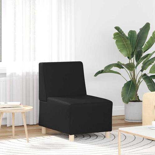 vidaXL Modulaire Bankeenheid Armlos Zwart 55 x 74 x 82 cm, Huis en Inrichting, Banken | Bankstellen, Nieuw, Minder dan 150 cm