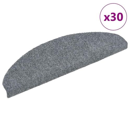 vidaXL Trapmatten Zelfklevend 30 stuks 65x21x4 cm Lichtgrijs, Doe-het-zelf en Verbouw, Ladders en Trappen, Nieuw, Verzenden