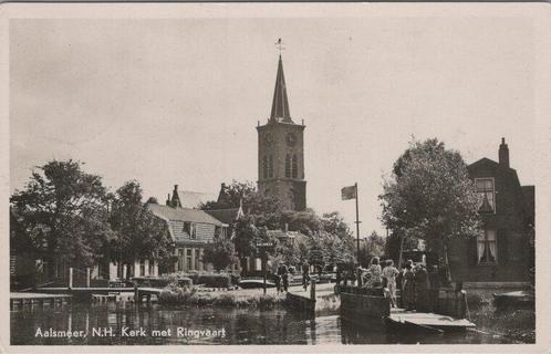 AALSMEER - N.H. Kerk met Ringvaart, Verzamelen, Ansichtkaarten | Nederland, Verzenden