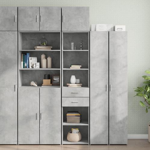 vidaXL Opbergkast smal 45x42,5x225 cm bewerkt hout, Huis en Inrichting, Kasten | Buffetkasten, 25 tot 50 cm, Nieuw, Overige houtsoorten