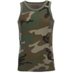 Kindersinglet - mouwloos shirt camouflage-110/116 NIEUW