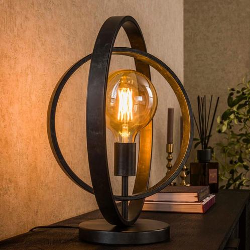 *WOONWINKEL* Stoere Tafellamp Met Cirkels, Huis en Inrichting, Lampen | Tafellampen, Nieuw, Verzenden