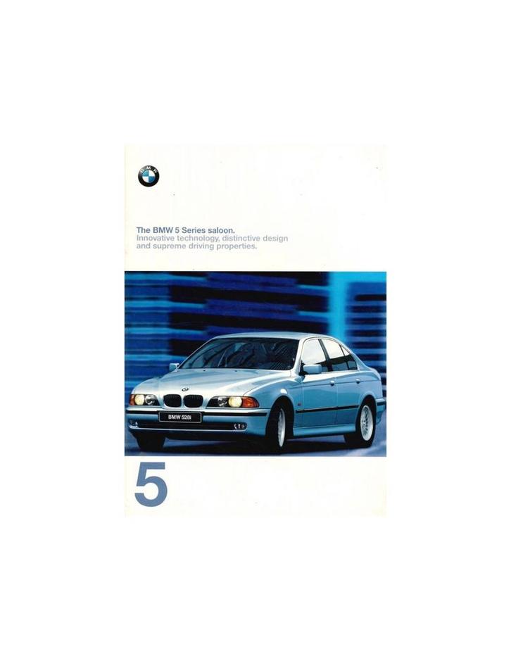 1997 BMW 5 SERIE SEDAN BROCHURE ENGELS, Boeken, Auto's | Folders en Tijdschriften, BMW