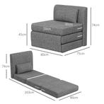 Slaapstoel, Gastenmatras, 3-voudig Opvouwbaar, Compact, Meta, Huis en Inrichting, Verzenden, Nieuw