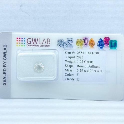 Zonder Minimumprijs - 1 pcs Diamant (Natuurlijk) - 1.02 ct -, Sieraden, Tassen en Uiterlijk, Edelstenen