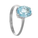 Ring - 18 karaat Witgoud - 2.75ct. tw. Topaas, Sieraden, Tassen en Uiterlijk, Ringen, Nieuw