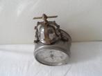 Wekker - Antiek Messing, nikkel, ijzer, glas - 1910-1920