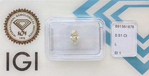 Zonder Minimumprijs - 1 pcs Diamant (Natuurlijk) - 0.51 ct -, Sieraden, Tassen en Uiterlijk, Edelstenen