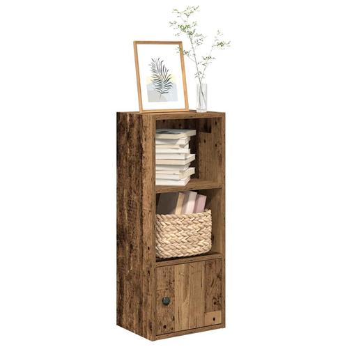 vidaXL Boekenkast 31x24x77 cm bewerkt hout oud houtkleurig, Huis en Inrichting, Kasten | Boekenkasten, Nieuw, Overige houtsoorten