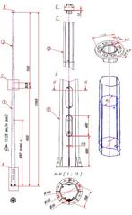 16 meter hoge stalen high mast met 6 armaturen, Huis en Inrichting, Lampen | Plafondlampen, Verzenden, Nieuw