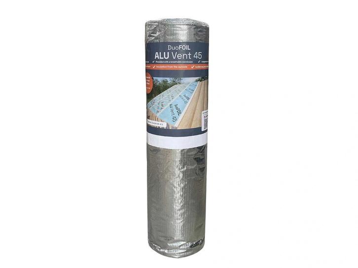 DuoFoil ALU Vent 45 Dampopen isolatiefolie 10000x1200x45mm, Doe-het-zelf en Verbouw, Isolatie en Afdichting, Ophalen of Verzenden