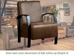 Leren fauteuil Glory - Vintage Brown (bruin), Huis en Inrichting, Fauteuils, Nieuw, Ophalen of Verzenden, 50 tot 75 cm, Industrieel, Modern