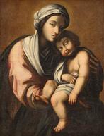 Italiaanse school (XVIII) - Madonna con Bambino, Antiek en Kunst