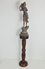 Plantentafel - Zwaar uitgevoerd - Eik - Piëdestal / Pedestal, Antiek en Kunst