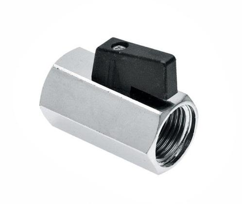 BONFIX Minikogelkraan 1/4 bi.dr. x bi.dr. (zwarte knop), Doe-het-zelf en Verbouw, Sanitair, Ophalen of Verzenden
