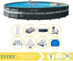 Intex Ultra XTR Frame Zwembad  Opzetzwembad  732x132 cm, Tuin en Terras, 120 cm of meer, Verzenden, Rond, 300 cm of meer