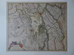gravure plattegrond Biesbosch Z-Holland, Fred. de Wit 1680,, Antiek en Kunst, Kunst | Etsen en Gravures, Ophalen of Verzenden