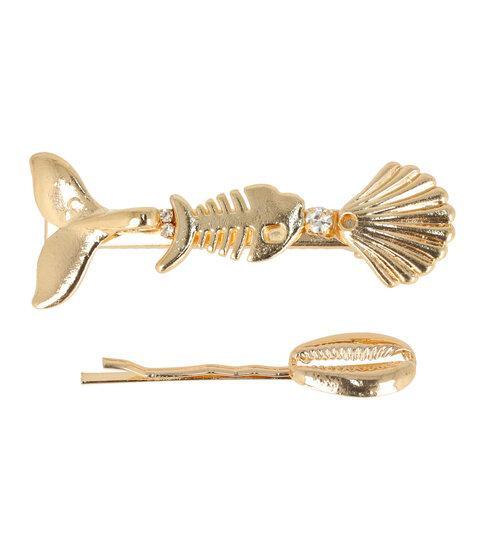 Haarspeld Duckklem Schuifspeldje Metaal Vis Schelp Walvis..., Sieraden, Tassen en Uiterlijk, Uiterlijk | Haarverzorging, Verzenden