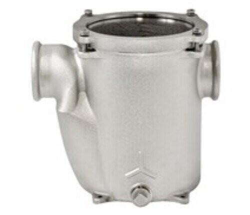 CR Messing "in lijn" wierfilter transp. deksel 1"1/4, Watersport en Boten, Bootonderdelen, Motor en Techniek, Nieuw, Zeilboot of Motorboot