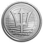 Barbados Trident 1 oz 2022 (30.000 oplage), Postzegels en Munten, Munten | Amerika, Zilver, Losse munt, Verzenden, Midden-Amerika