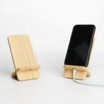 Bamboe Telefoon standaard /  houder met kabelopening, Nieuw