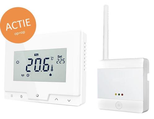 Wifi thermostaat klokthermostaat draadloos 564, Doe-het-zelf en Verbouw, Verwarming en Radiatoren, Hoog rendement (Hr), Nieuw