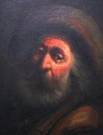 Duitse school (XIX) - Portrait eines alten Mannes, Antiek en Kunst