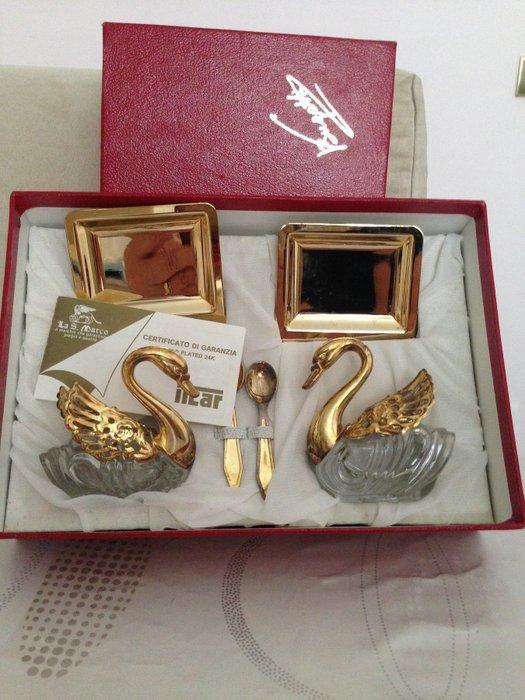 Bugatti - Zout- en pepervaatjes - Verguld, Antiek en Kunst, Antiek | Meubels | Tafels