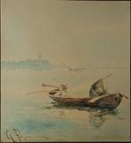 Giuseppe Pogna (1845-1907) - Fischerboote vor