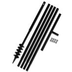 vidaXL Grondboor 80 mm met 5 m verlengstuk Staal, Verzenden, Nieuw