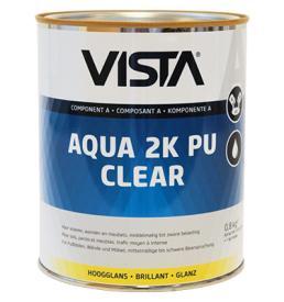 Vista Aqua 2K PU Clear transparante lak voor wanden en vloer, Doe-het-zelf en Verbouw, Verf, Beits en Lak, Nieuw, Ophalen of Verzenden