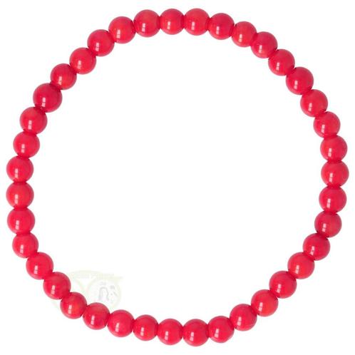 Armband bamboe koraal - 19 cm, Sieraden, Tassen en Uiterlijk, Edelstenen, Nieuw, Verzenden