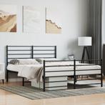 Zwart Metalen Bedframe 140x190 | Tweedekansje | OP=OP, Huis en Inrichting, Ophalen of Verzenden, Nieuw