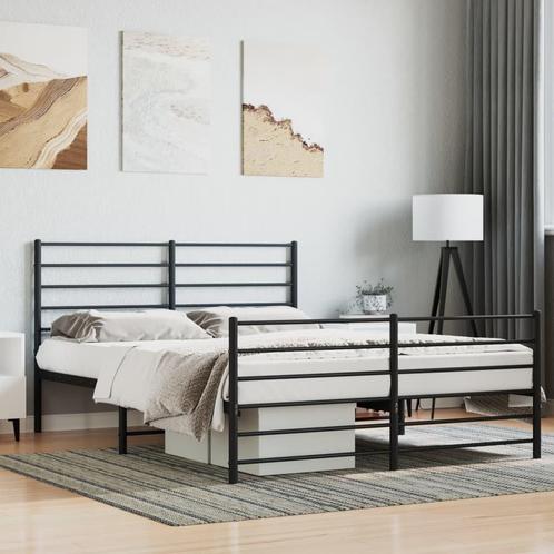 Zwart Metalen Bedframe 140x190 | Tweedekansje | OP=OP, Huis en Inrichting, Slaapkamer | Bedden, 140 cm, 190 cm of minder, Zwart