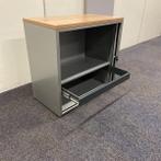Roldeurkast vv 1 legbord met sleutel en uittrekframe,