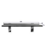 HCB Wandschap - 180 x 40 cm - RVS, Verzenden, Nieuw in verpakking, RVS Meubilair