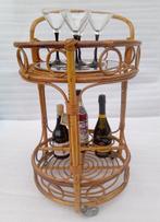 Bar - bamboe en ijzer - Bamboe bar karretje