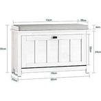 2dekans | SoBuy - Schoenenkast met gestoffeerd -, Ophalen of Verzenden, Zo goed als nieuw