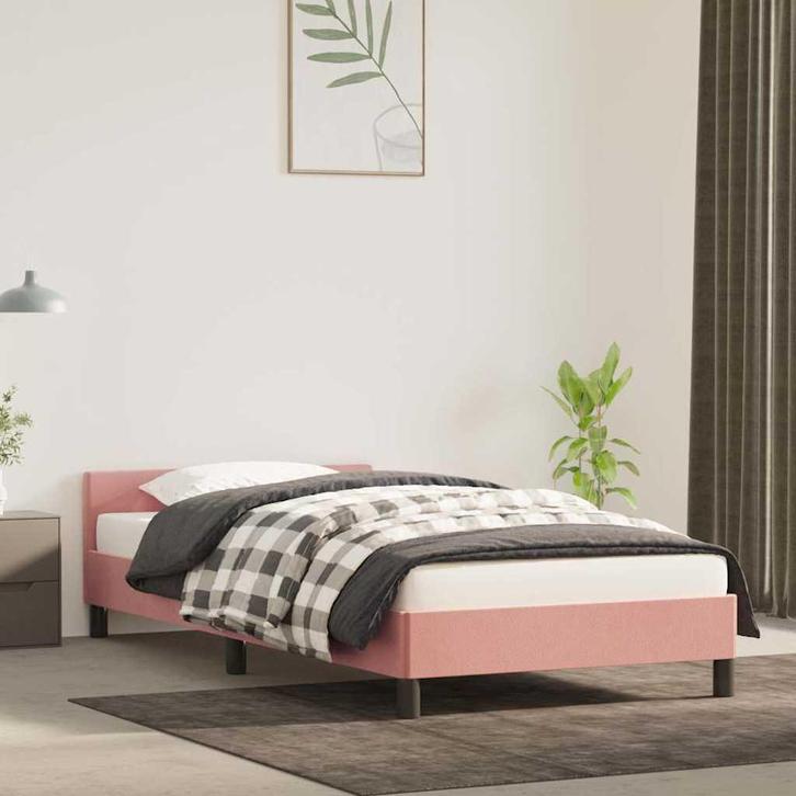 vidaXL Bedframe met hoofdeinde zonder matras 80x200 cm, Huis en Inrichting, Slaapkamer | Bedden, 80 cm, 200 cm, Eenpersoons, Nieuw