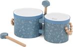 Label Label Blauw Houten Bongos LLWT-04427, Kinderen en Baby's, Speelgoed | Houten speelgoed, Verzenden, Nieuw