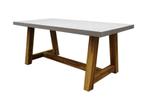 Veltis dining tuintafel 180x90xH77 cm acacia – polystone, Nieuw, Ophalen of Verzenden