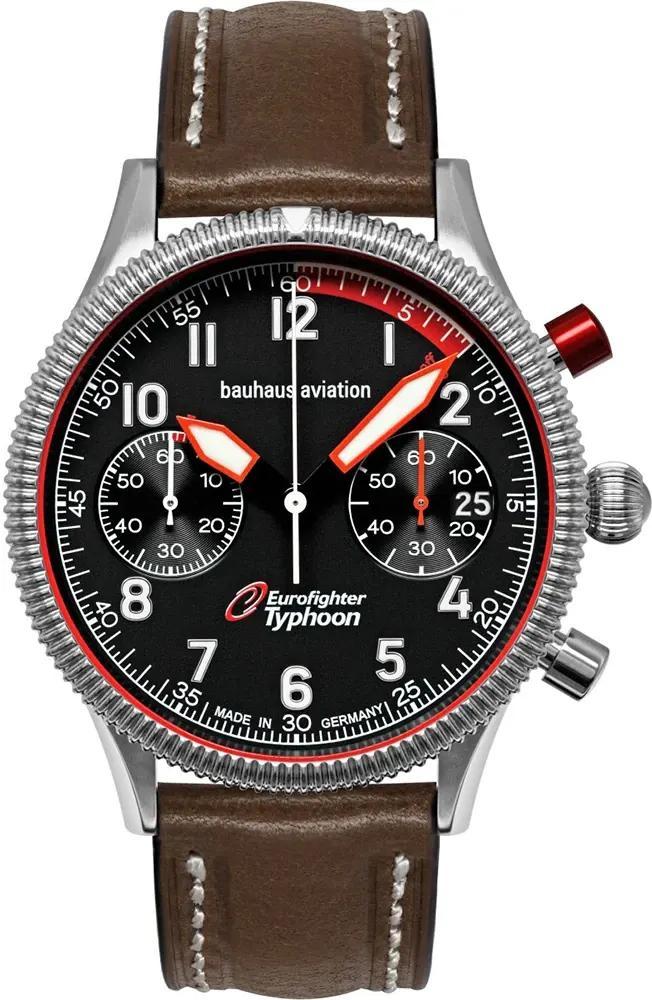 Bauhaus 2576-2 Aviation Eurofighter Typhoon horloge, Sieraden, Tassen en Uiterlijk, Horloges | Heren, Polshorloge, Nieuw, Overige merken
