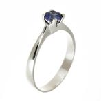 Ring - 14 karaat Witgoud Saffier, Nieuw