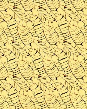 Viscose Poplin Bladeren Geel, Hobby en Vrije tijd, Stoffen en Lappen, Geel, Nieuw