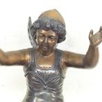 sculptuur, Bronze Figur Fee - 60 cm - Brons, Antiek en Kunst, Curiosa en Brocante